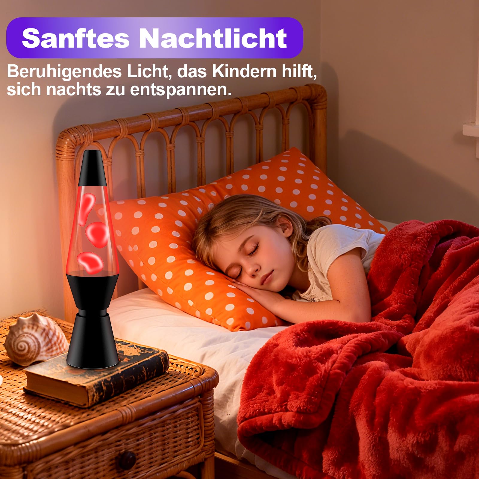 Lavalampe mit 17 Farbwechsel und Fernbedienung, Lavalampen 37cm für Erwachsene, Entspannende Stimmung LED Nachtlicht für Haus Schlafzimmer Büro, Geschenk für Valentinstag Geburtstag