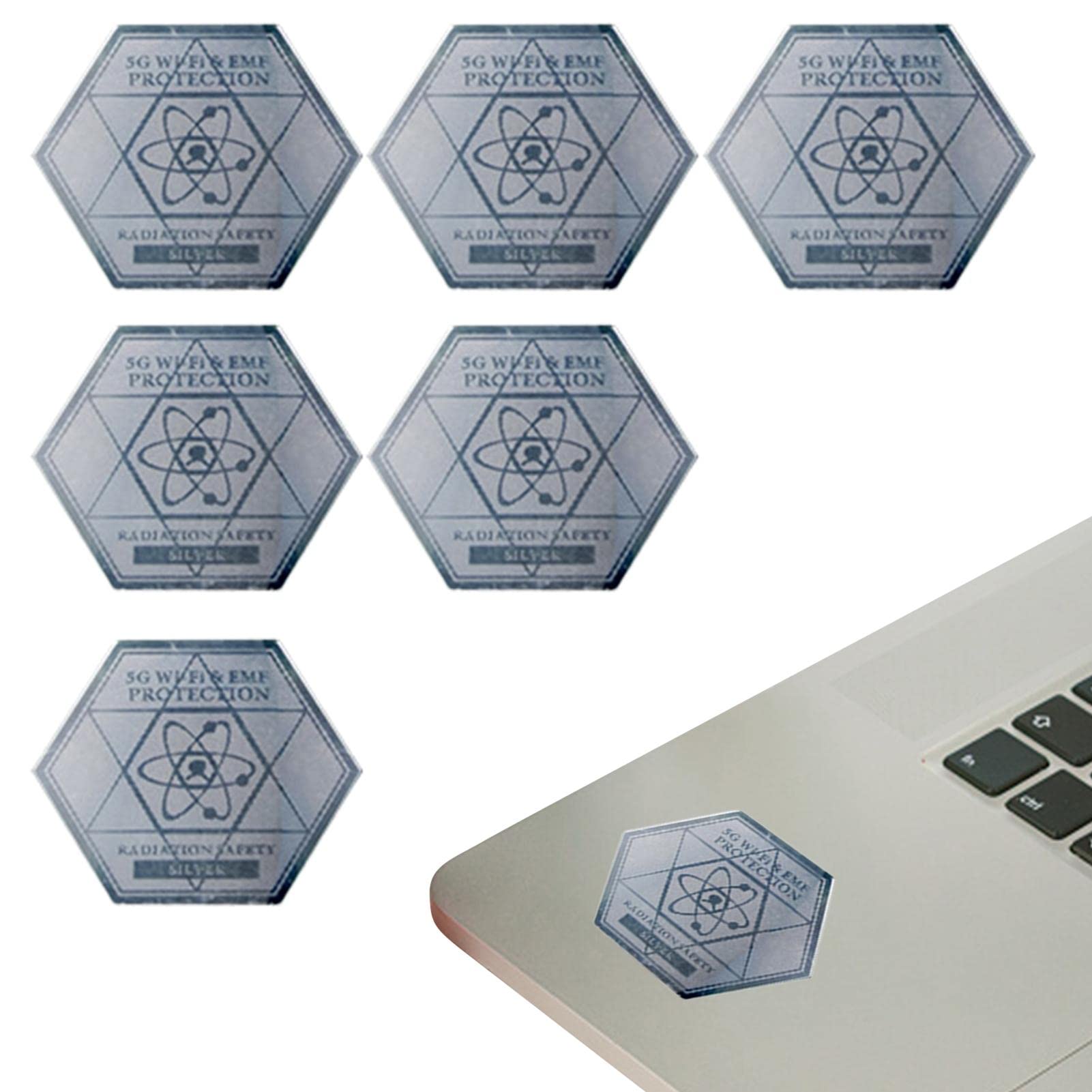 Rubeyul Cell Phone EMF Protection Sticker, Anti Radiation Protection Sticker Shields, EMF Blocker Stickers Radiation Protection Shields, Radiation Blocker Shield Neutralizer for All Devices