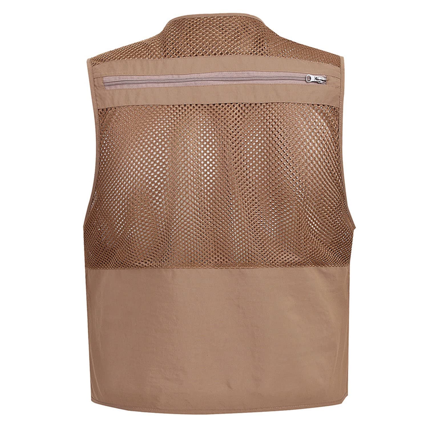 Chaleco Multibolsillo para Hombre Chaleco De Malla De Secado Rápido Chaqueta Transpirable para Exteriores Chaleco De Pesca Informal Multifuncional