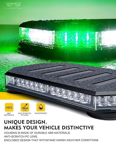 Miniatura 2 de LUMENIX Barra de Luz Estroboscópica de Baliza LED de 42 Luces para Techo, Advertencia de Peligro, Luces Intermitentes de Emergencia para Quitanieves