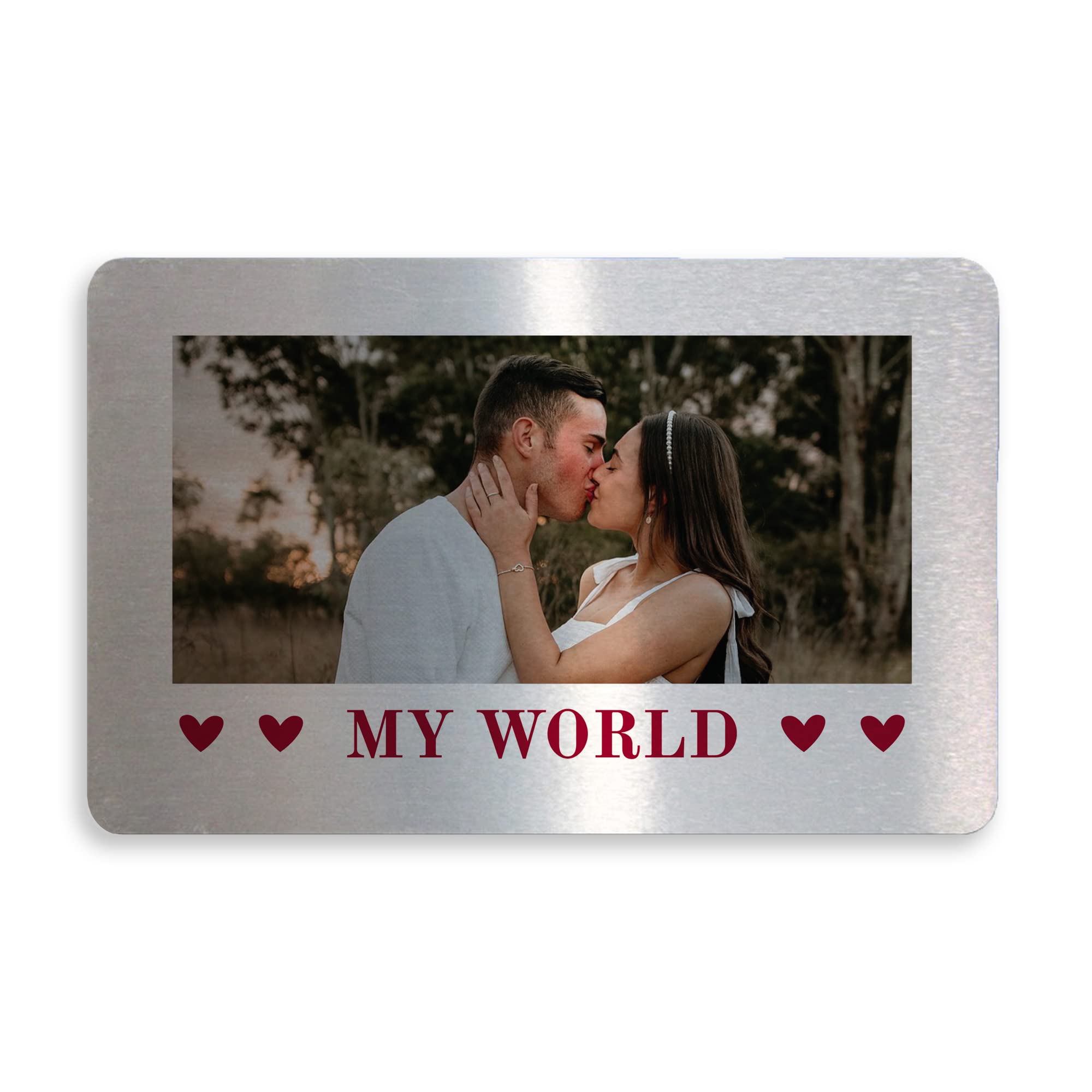 RED OCEAN Personalised My World Gift For Boyfriend Girlfriend Husband Wife Valentines Gift Keepsake