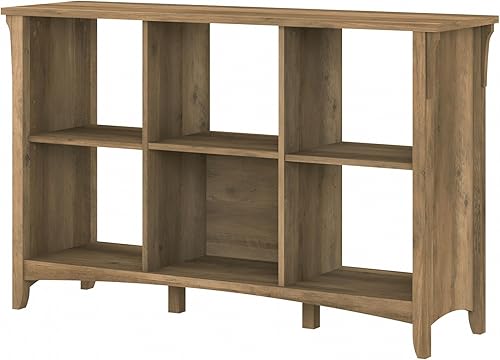 Miniatura 16 de Bush Furniture BSH24462943 Salinas - Librería de 6 estantes de 30 pulgadas de alto, Shiplap gris/blanco puro Shiplap Gris/Blanco Puro,Blanco