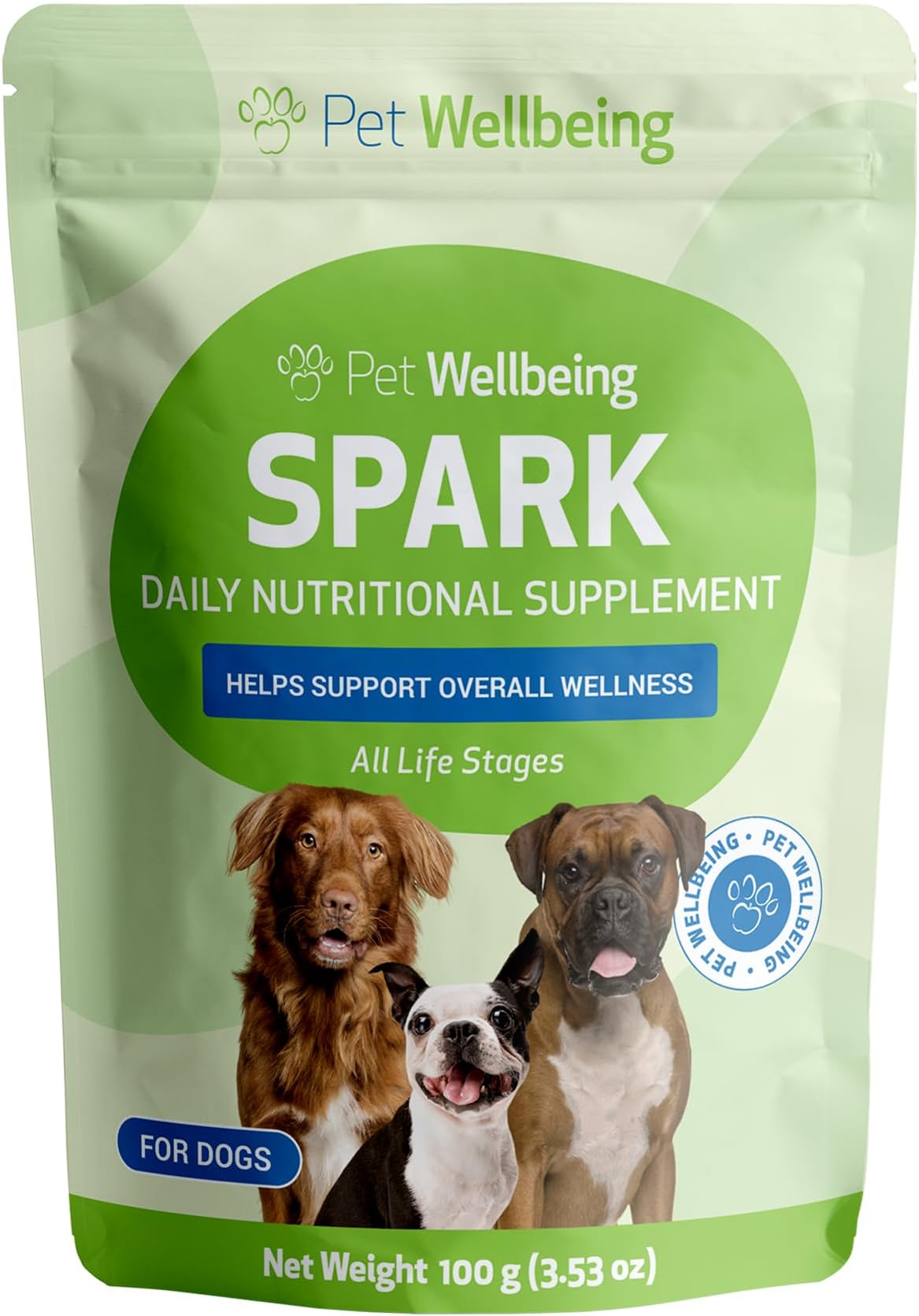 SPARK Daily Greens for Dogs - Whole Body Vitality, 100 g