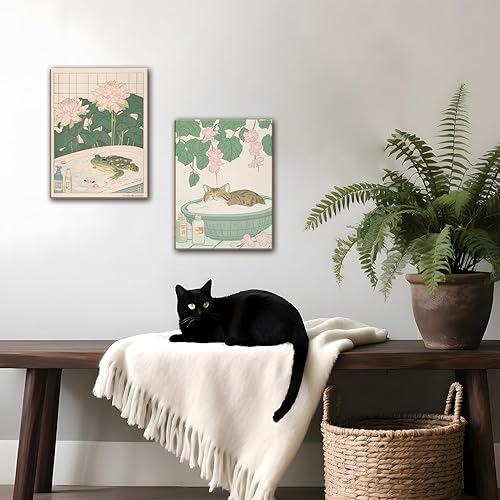 Miniatura 4 de Póster de pared con diseño de gato divertido