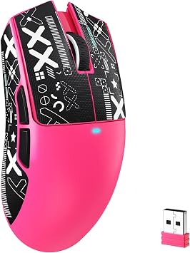 ATTACK SHARK X11SE Ultra Light Gaming Mouse, 60g 3 Mode Connection, 2.4Ghz/Bluetooth/Type-C Double Bluetooth Channel, 6-Level DPI Switch, PAW3311 Sensor, HUANO Switch, Broadcom BK52820 Controller