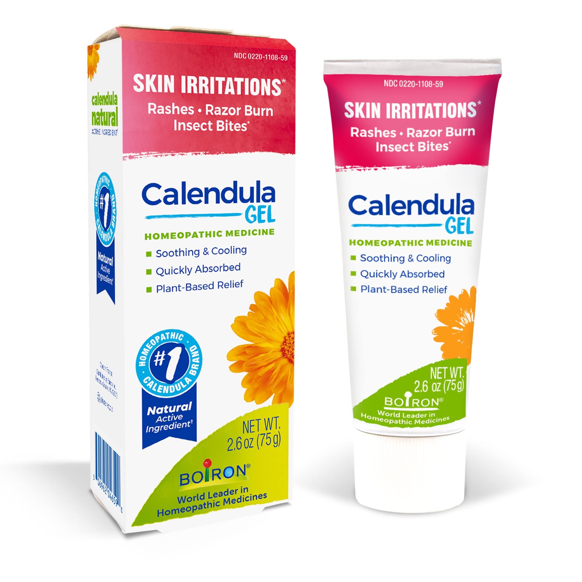 Boiron Calendula Gel Relief from Rashes, Skin Irritations, Razor Burn, or Insect Bites - Non-Greasy and Fragrance-Free - 2.6oz — Amazon image 9