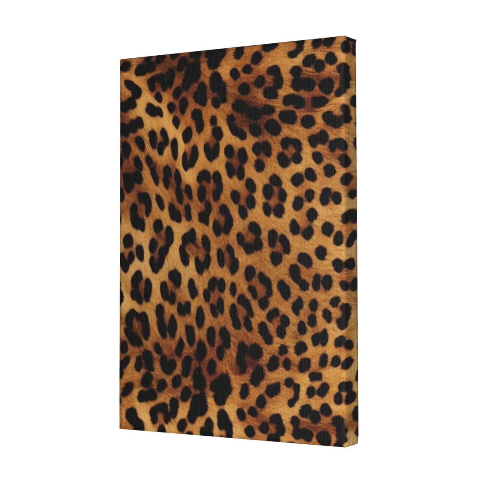 KLOPH Leopard Skin Canvas Wall Art for Living Room 12"x18" Modern Artwork Painting for Bathroom Hanging Canvas Prints Aesthetic Wallart for Bedroom Kitchen Office Wall Decor