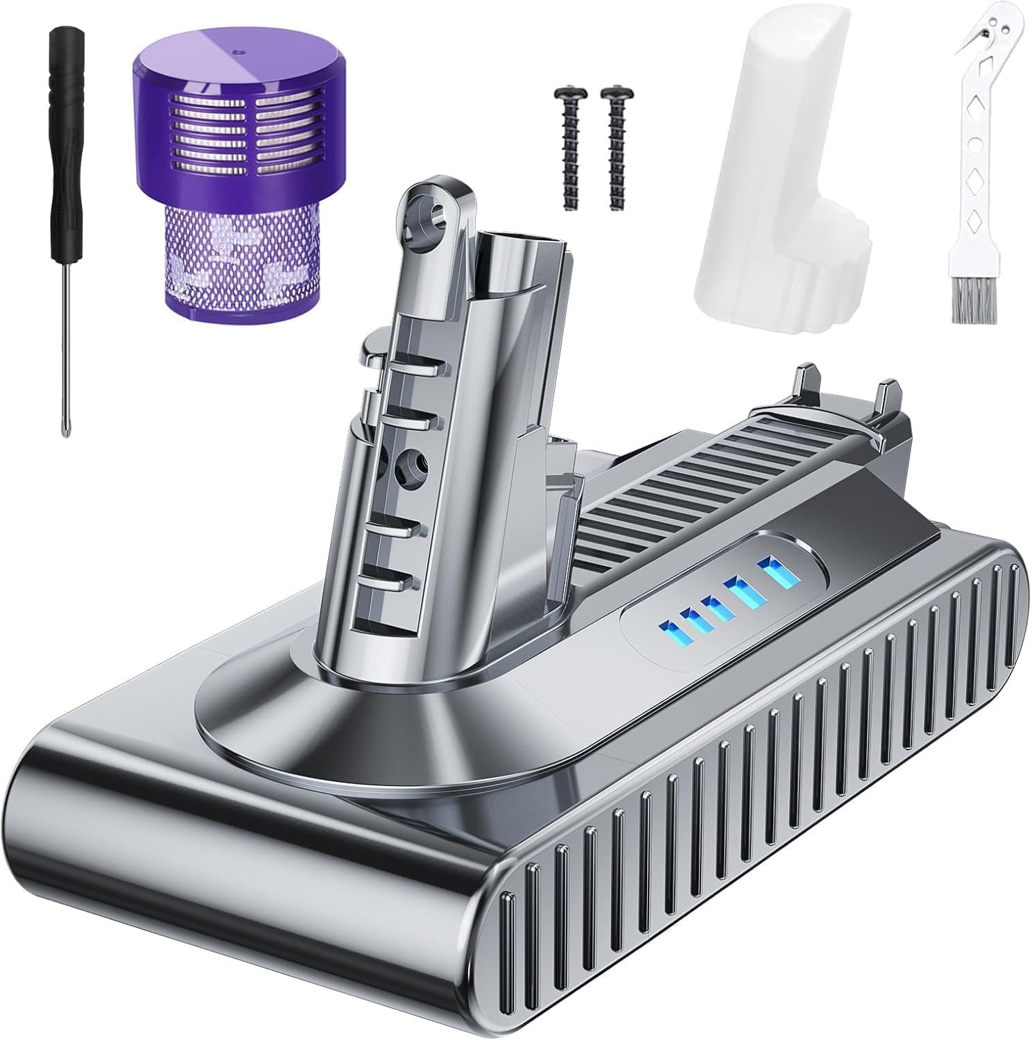 Bonacell Upgraded 10000mAh High-Capacity 25.2V Replacement for Dyson V10 Battery 206340 242151 Compatible with Dyson V10 Animal/Absolute/Fluffy/Cyclone/Motorhead SV12 Handheld Cordless Vacuum Cleaner
