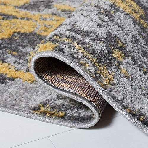 Miniatura 77 de SAFAVIEH Adirondack Collection Runner Rug - 2'6" x 10', Navy & Grey, Modern Abstract Design, Non-Shedding & Easy Care, Ideal for High Traffic Areas