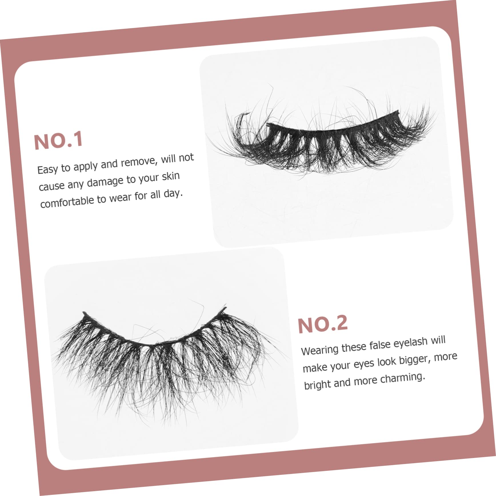 FOMIYES 5 Set Di Ciglia Finte E Soffici Ciglia Finte Set Di Ciglia Individuali Look Naturale Per Feste Quotidiane Serate Fuori Comode Per Principianti 5 Paia*5