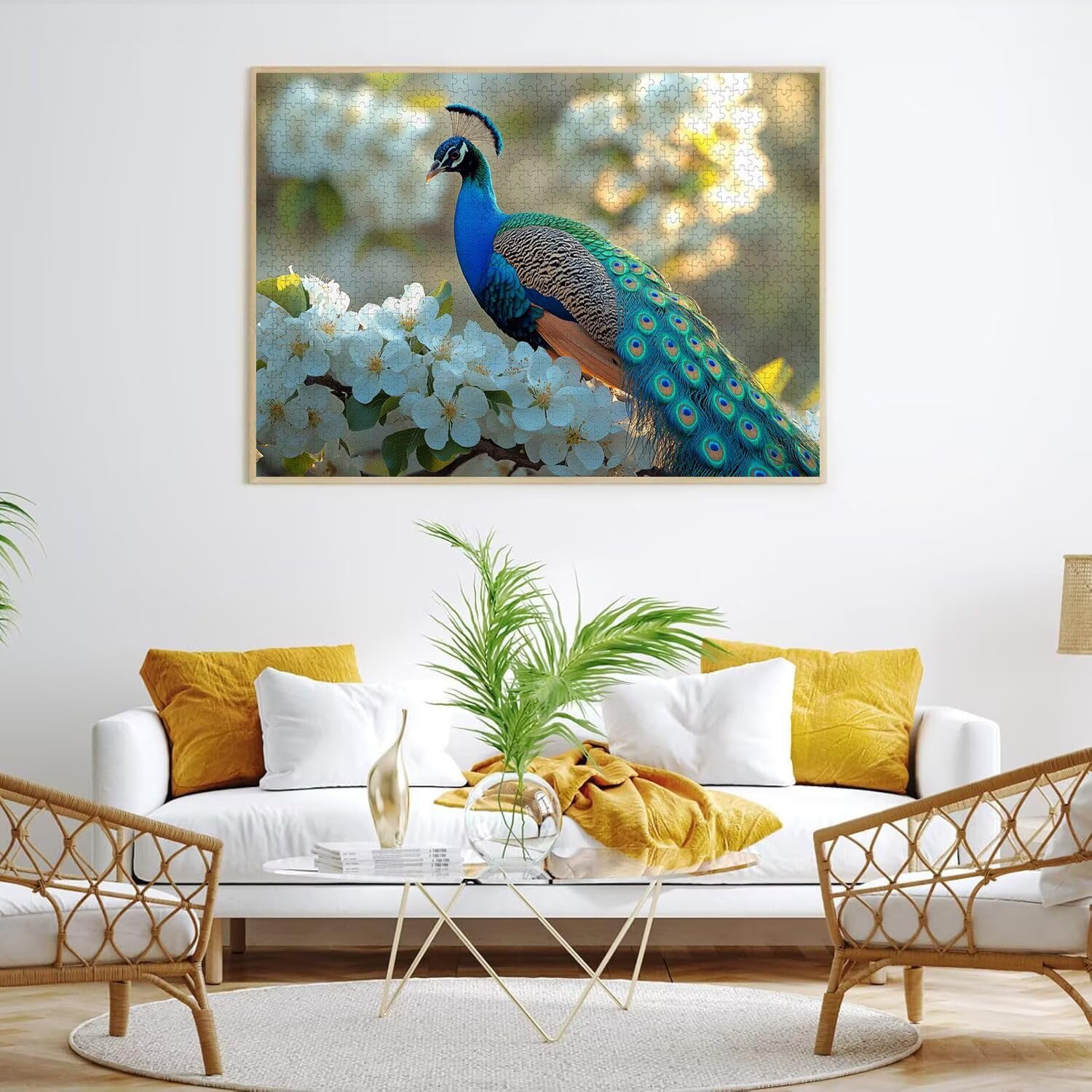 Puzzle dla dorosłych 2000, kwiat paw, 99 x 70 cm, n-272