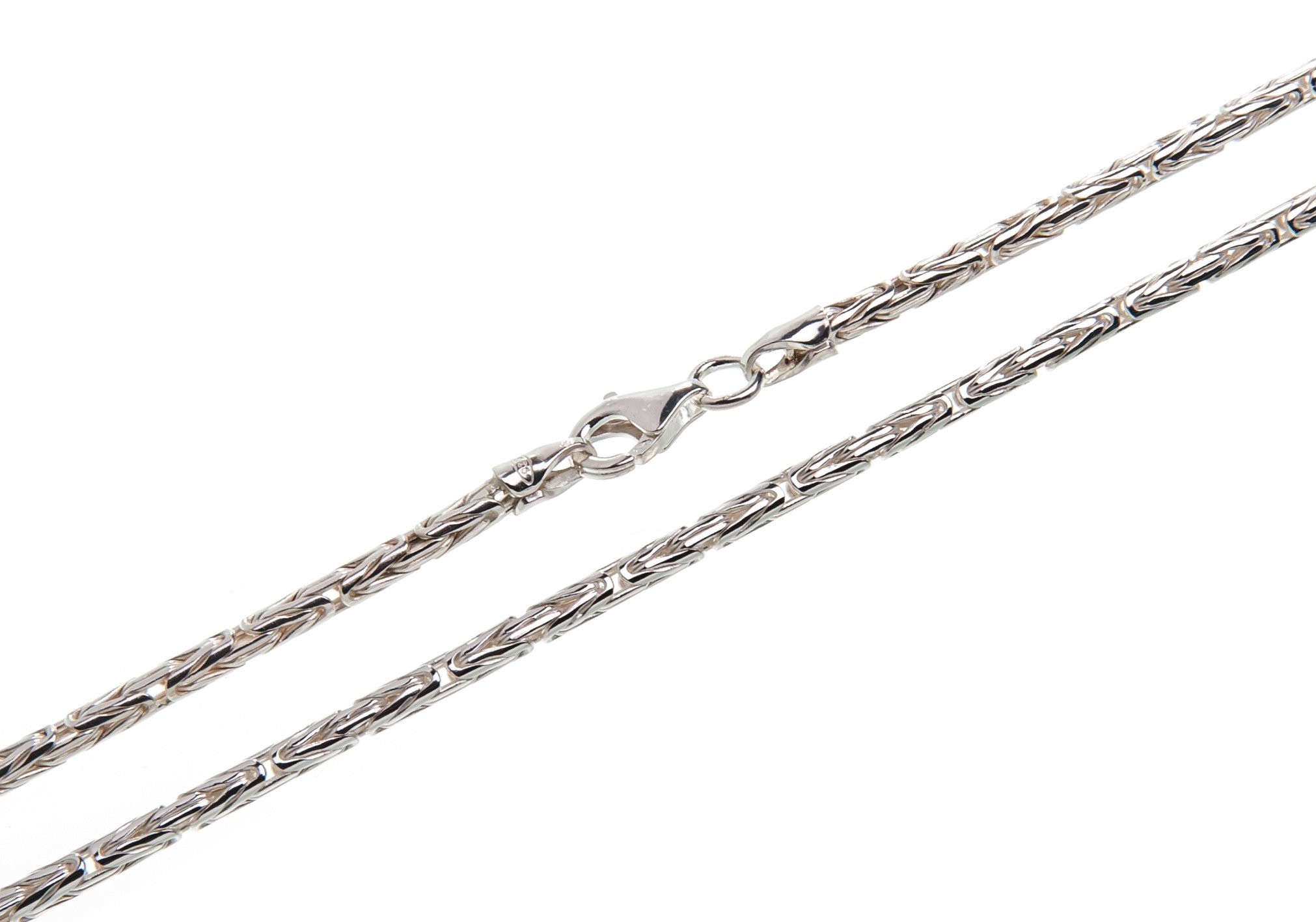 SILBERKETTEN STORE DEIN SCHMUCK ONLINE SHOP Königskette rund | Durchmesser 2,3mm | aus echt 925 Silber | nickelfrei und hochglanzpoliert | Karabinerverschluß
