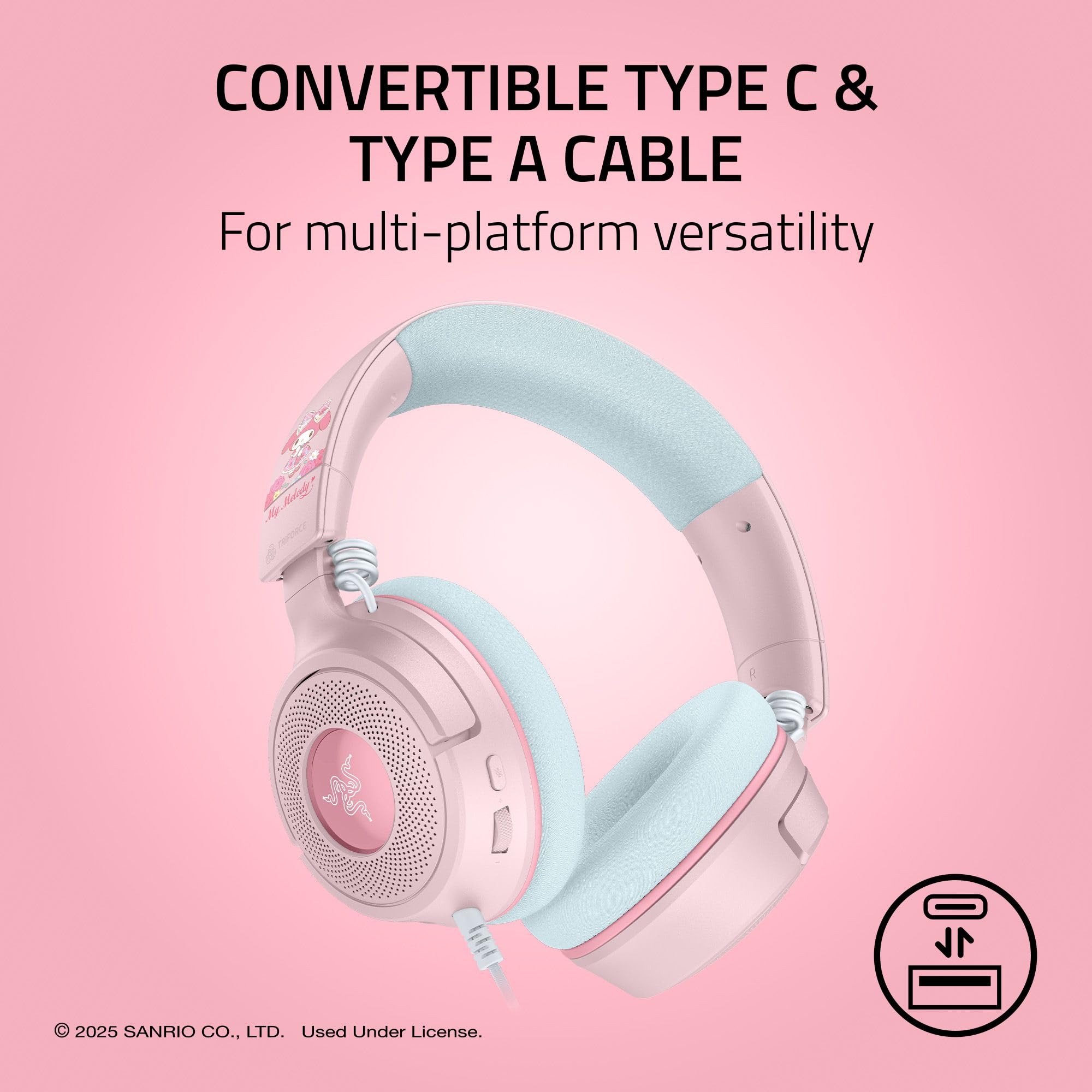 Amazon.co.jp: Razer Kraken V4 X 有線ゲーミングヘッドセット:40mm