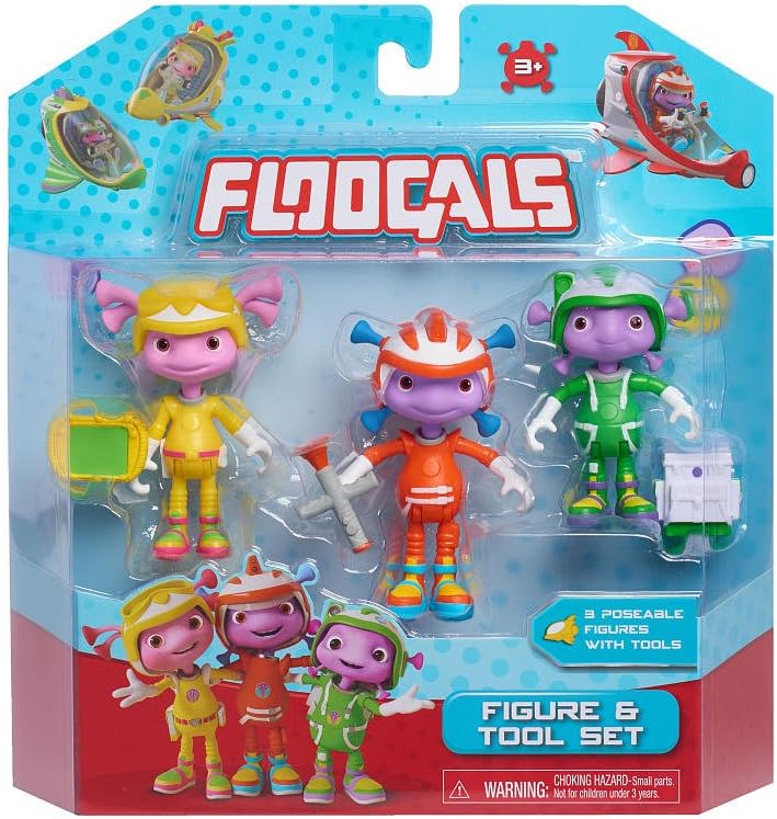 Floogals Just Play 3 Pack Figures with Accessories