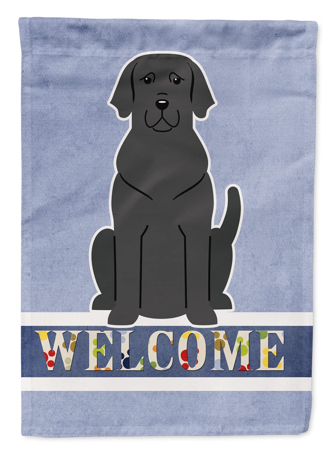 Drapeau de jardin Labrador Noir Bienvenue pour égayer une petite entrée extérieure sombre