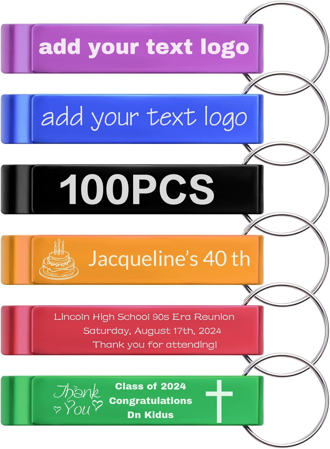 Customized bottle opener keychain