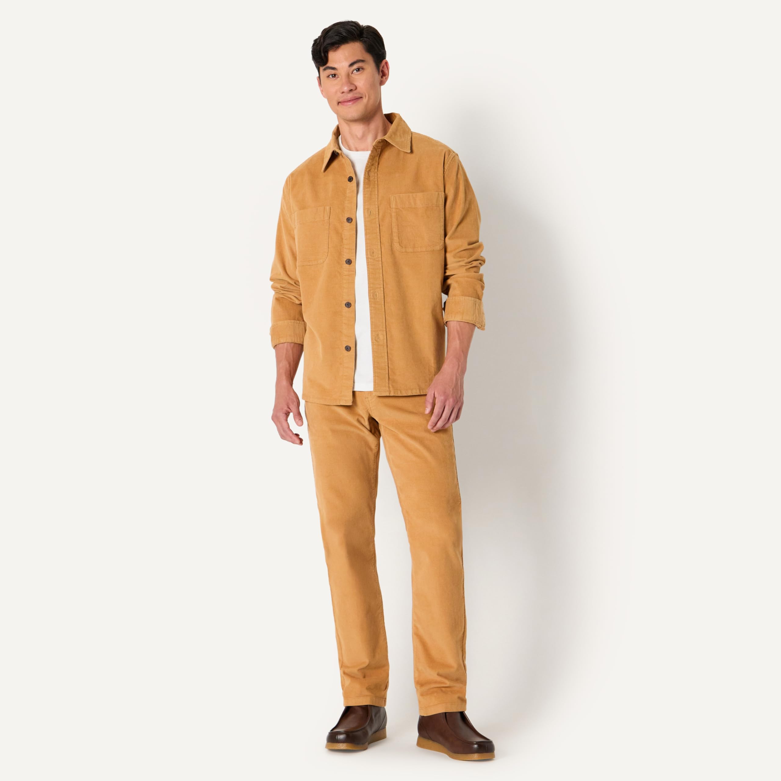 Amazon Essentials Pantaloni in Velluto a Coste a 5 Tasche Taglio Dritto Uomo