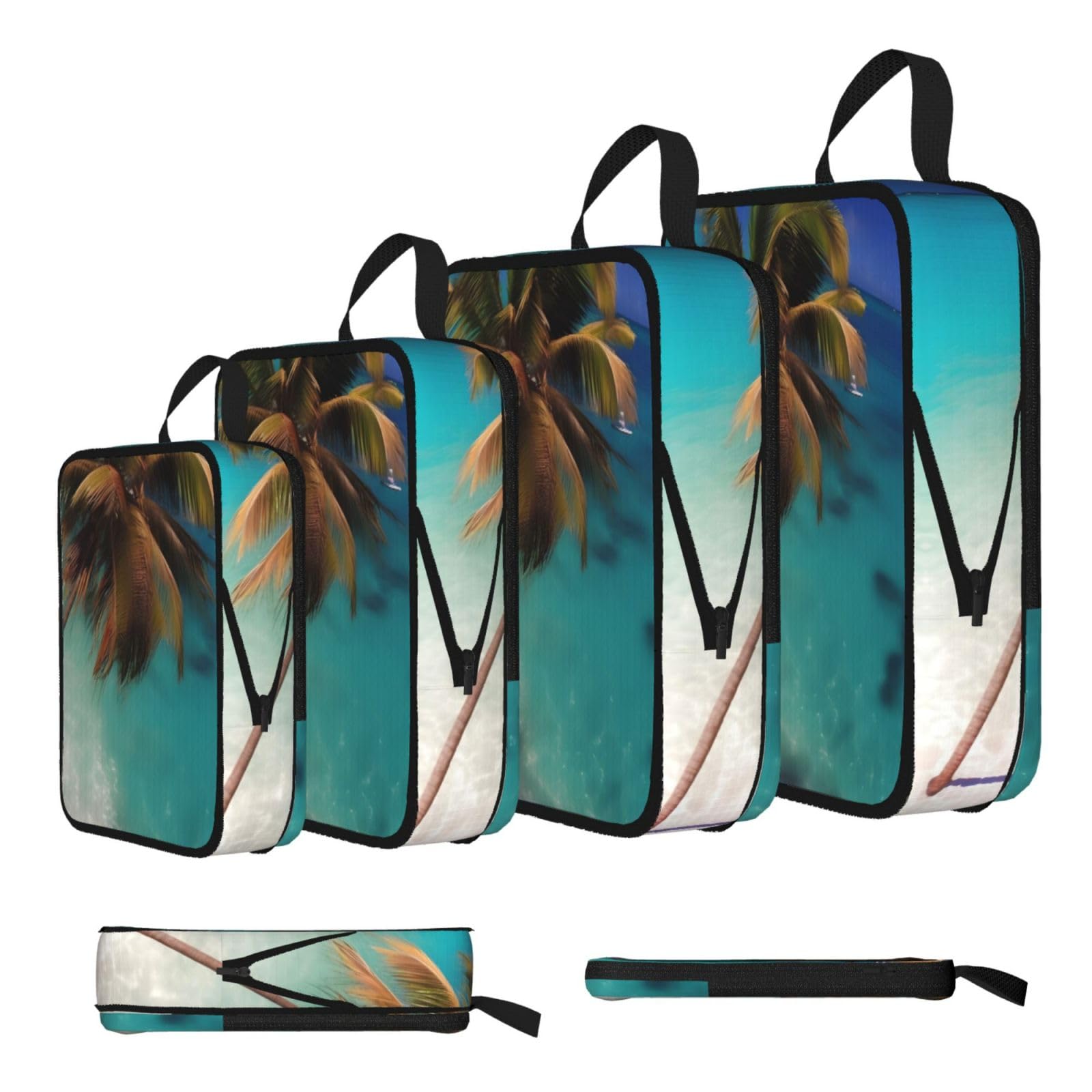 Caribbean Islands Compression Packing Cubes 4 Piece Set