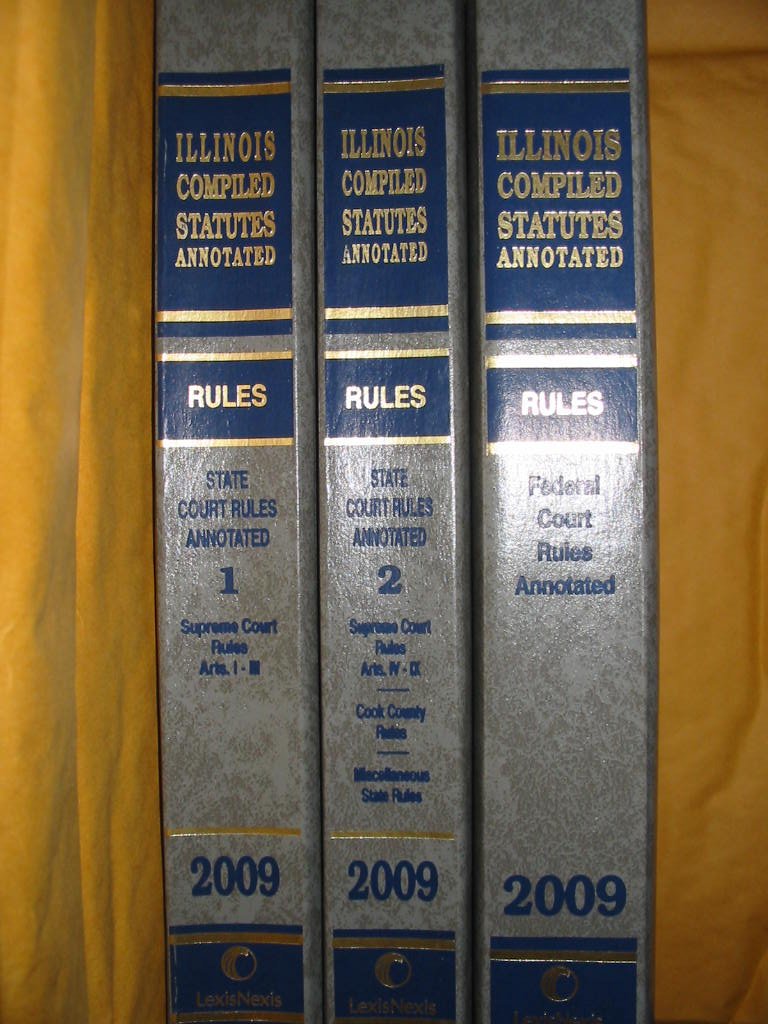 Illinois Compiled Statutes Annotated 2009 3 VOLUME SET (Vol. 1 Supreme