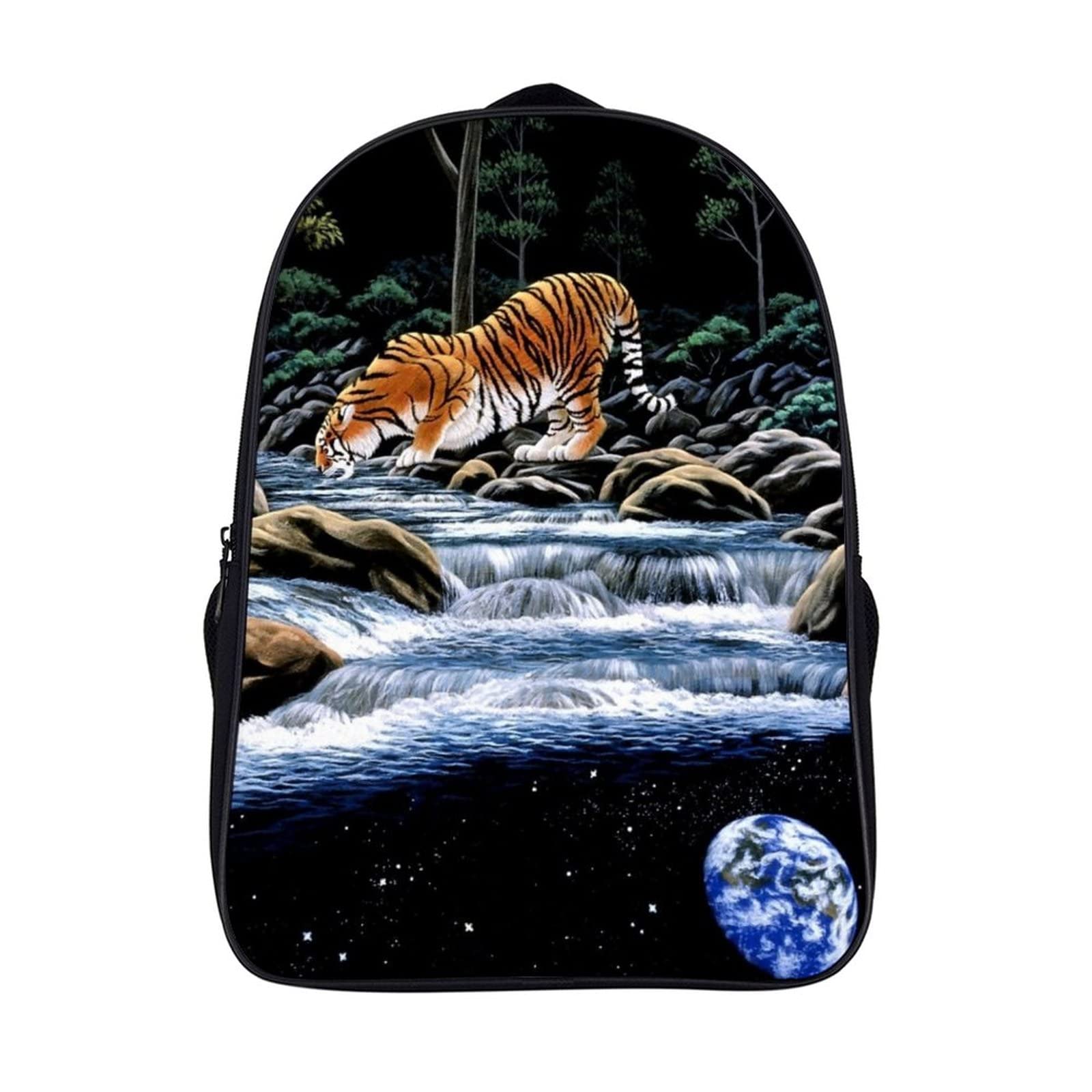 Mochila escolar de tigre 3D de 40x28x16cm para niños y adolescentes 7