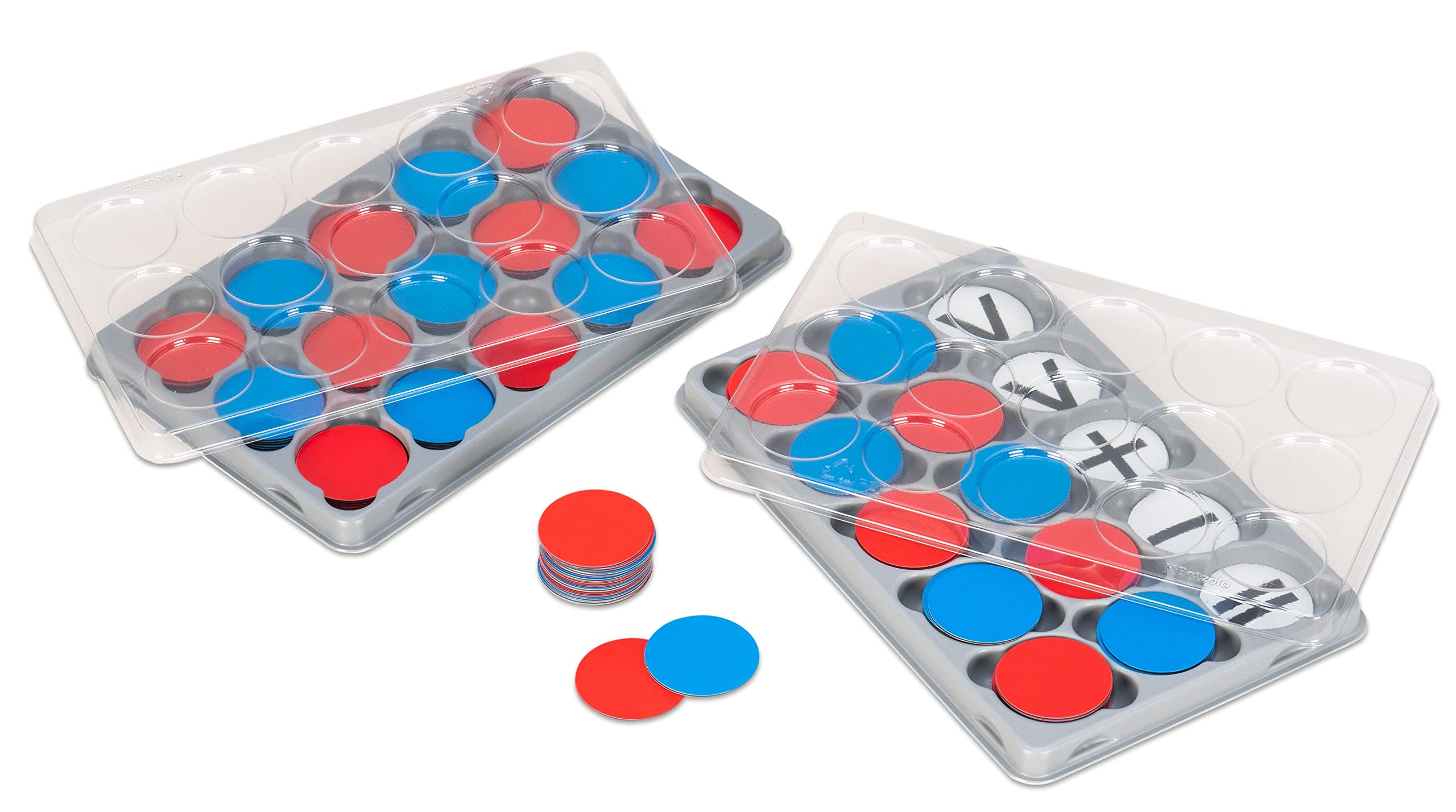 Betzold Wendeplättchen magnetisch Rechnen lernen Rechenhilfe rot blau Magnet