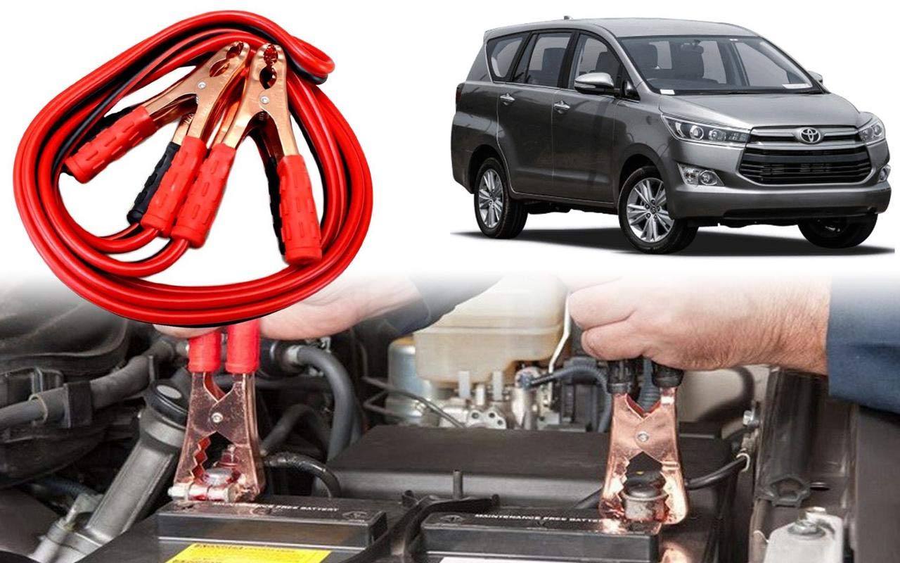 Auto Pearl Car 500 Amp Jumper Booster Cables Anti Tangle Copper Core 6Ft For Toyota Innova Crysta 2016-image-12