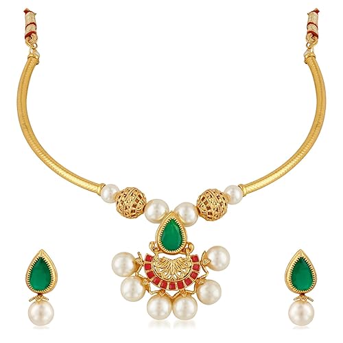 Apara Choker Necklace Jewellery Set for Girls/Women