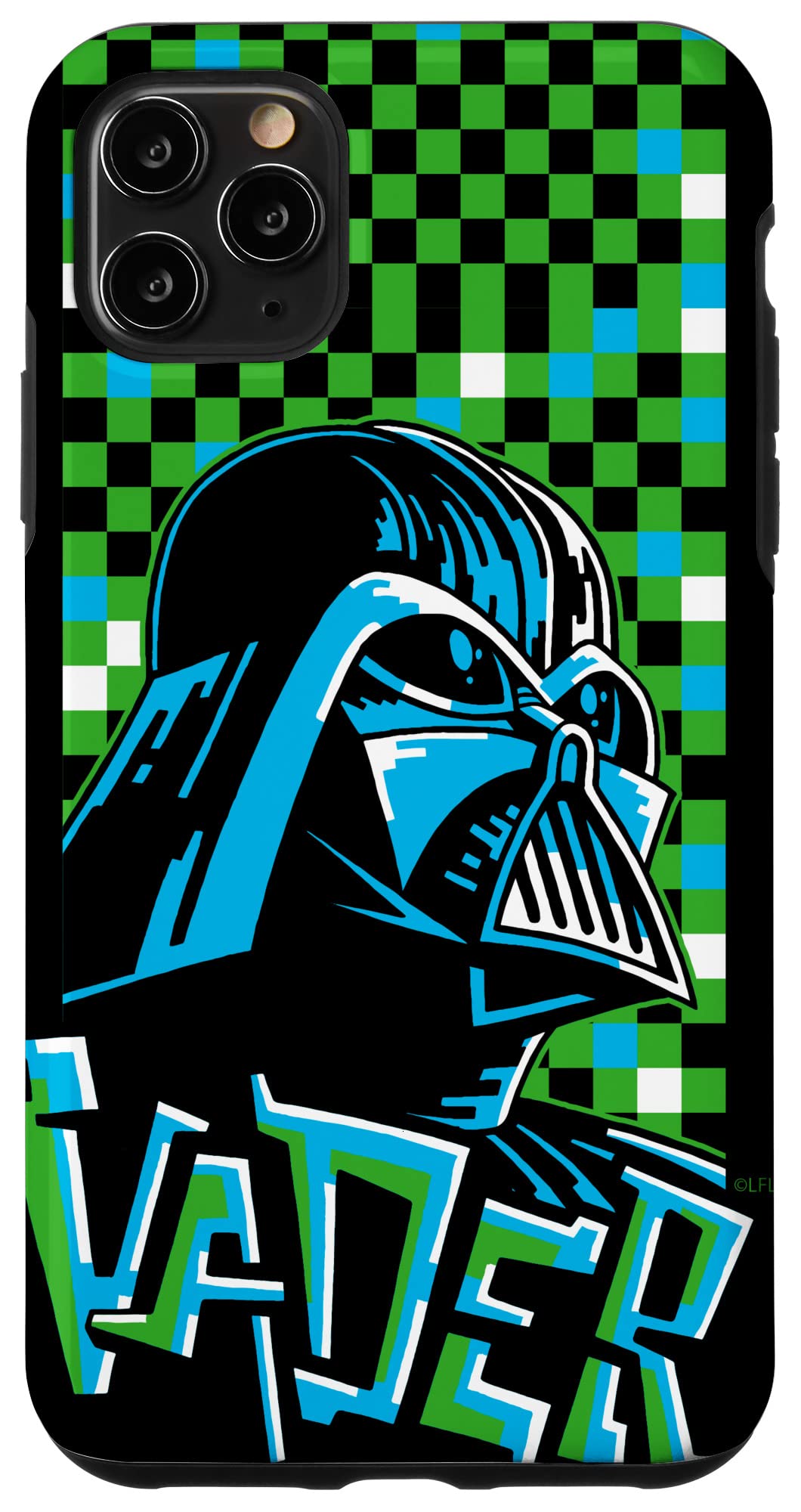 Coque iPhone 11 Pro Max Star Wars Darth Vader Pixel Art Graffiti Tag Style Case - 4