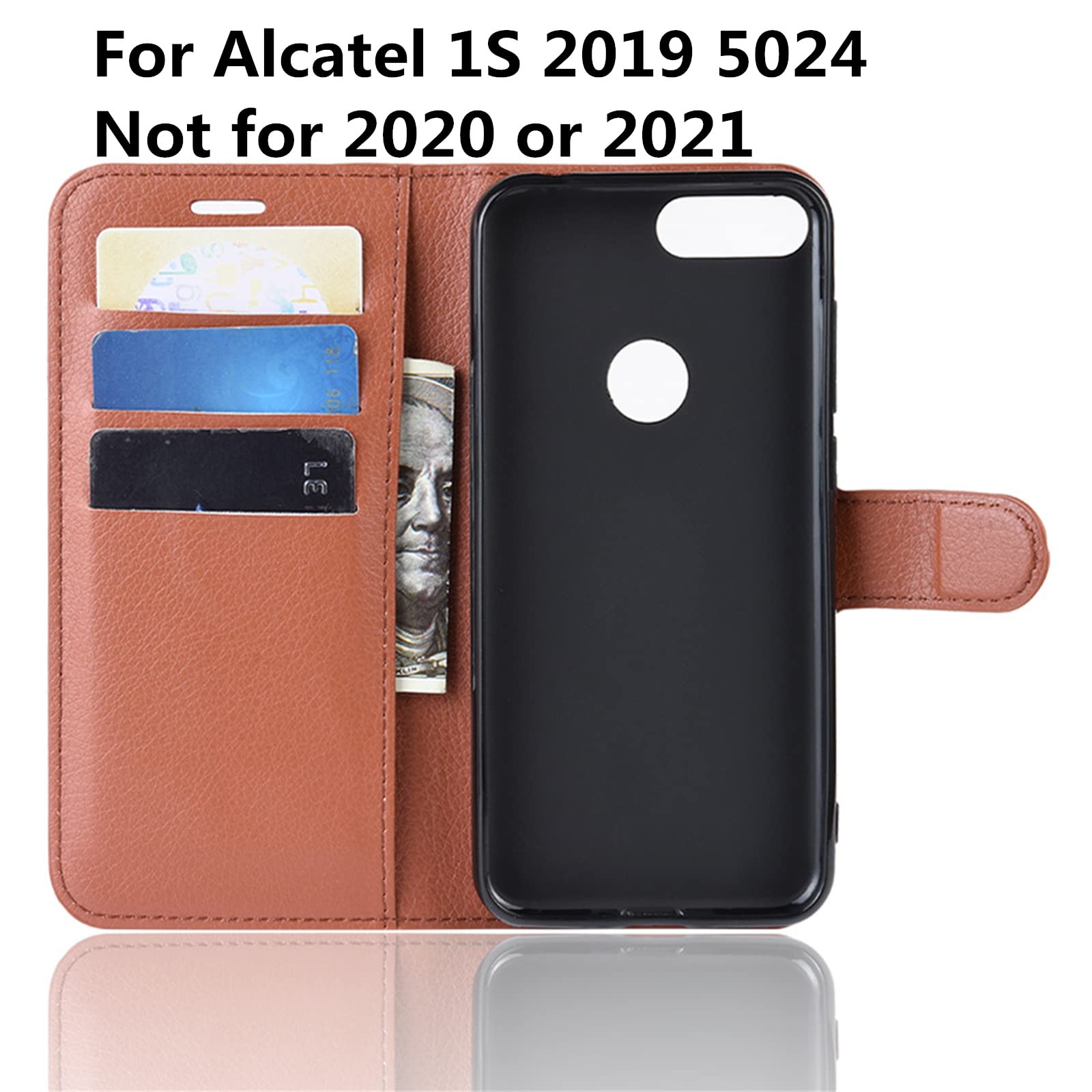Per Alcatel 1SE 2020 Custodia a portafoglio Flip Cover per Alcatel 1 SE