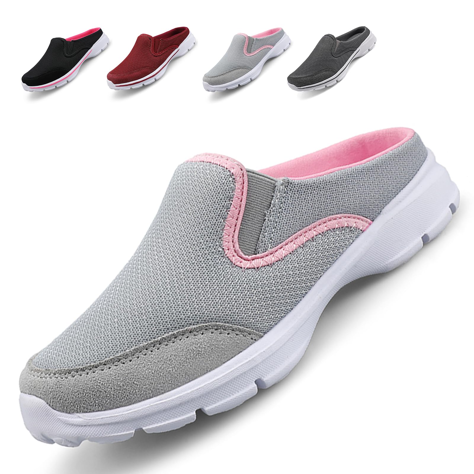 Acfoda Slip On Hausschuhe Damen Sommer Leichte Atmungsaktive Freizeit Schuhe, Gr.35-42
