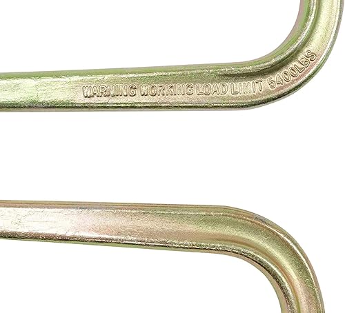 Miniatura 8 de Mytee Products Correas de remolque en V de 3 x 24 pulgadas con mango largo de 15 pulgadas, carga de trabajo de 5400 libras  Correa en V de