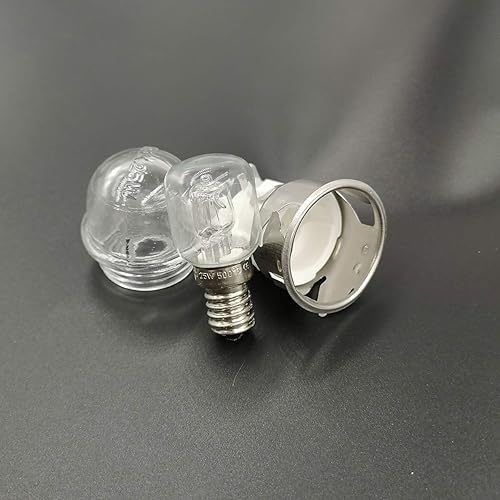 Miniatura 2 de Meter Star E14 Resistencia a altas temperaturas 500 grados 250V 25W lámpara de horno, tapa de vidrio de cabeza redonda resistente a altas