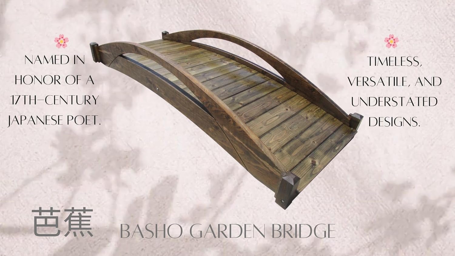 SamsGazebos Garden Bridge Basho 8 ft