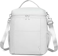 Vista 29 de NOL Natural Organic Lifestyle Bolsas de almuerzo aisladas para mujeres Bolsa refrigeradora Nailon ligero impermeable Lonchera para el trabajo
