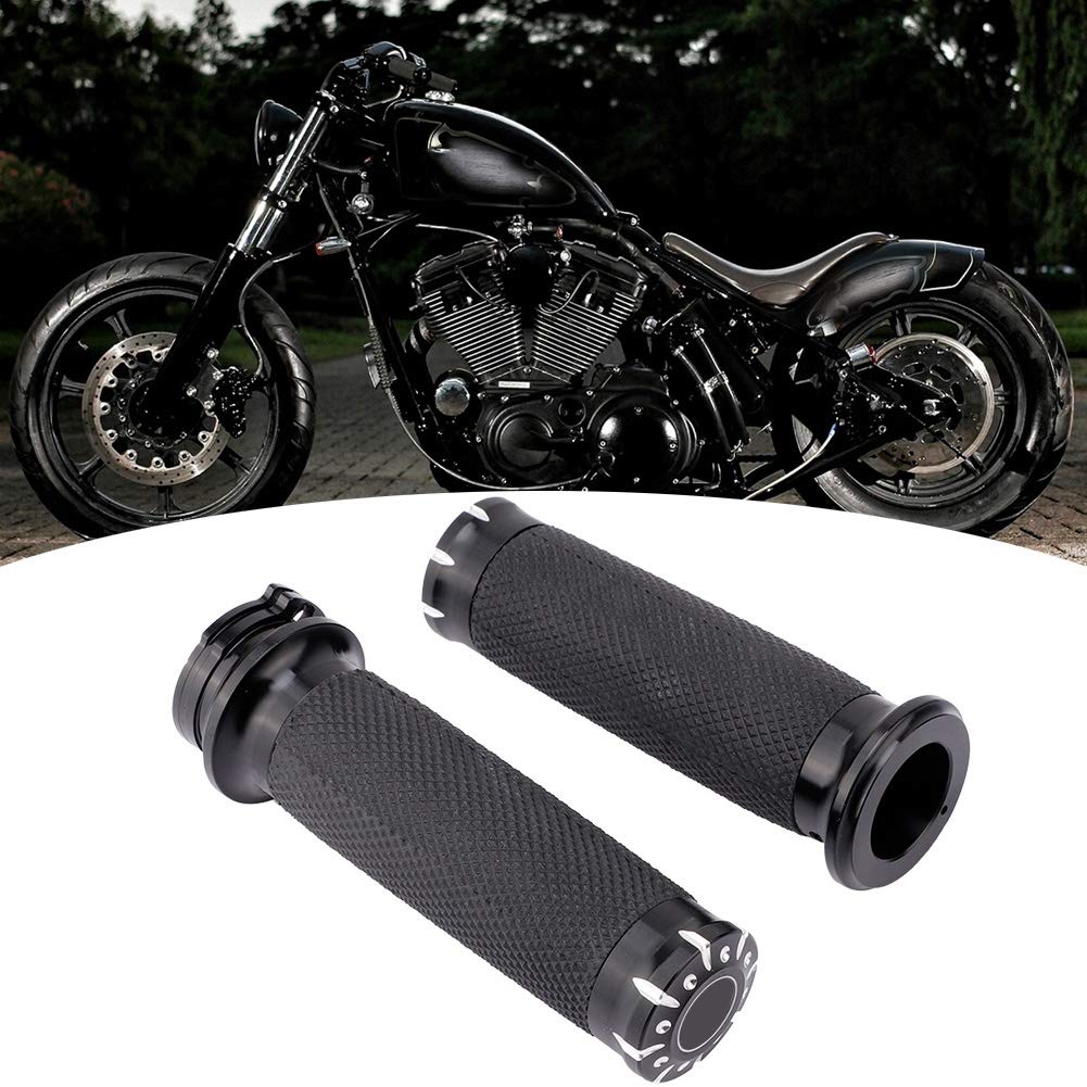 KIMISS Rączki Motocyklowe 25mm - Miękkie i Wygodne dla Motocykla, Uniwersalne Ergonomiczne Uchwyty do Kierownicy, Antypoślizgowe