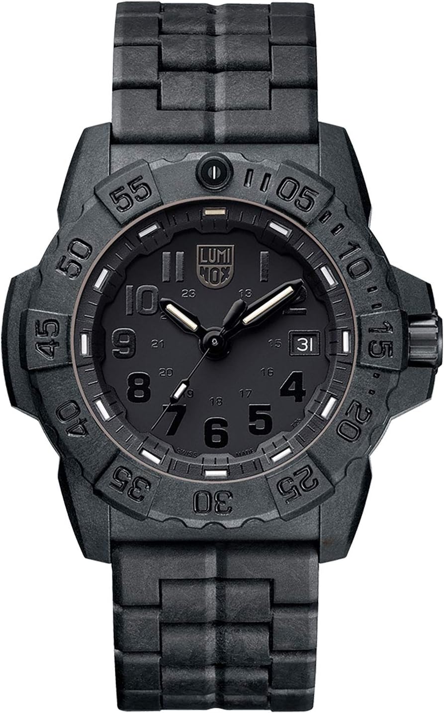 Mens Analogue Classic Quartz Connected Wrist Watch with Carbon Fibre Strap XS.3502.BO.L, Black, Bracelet