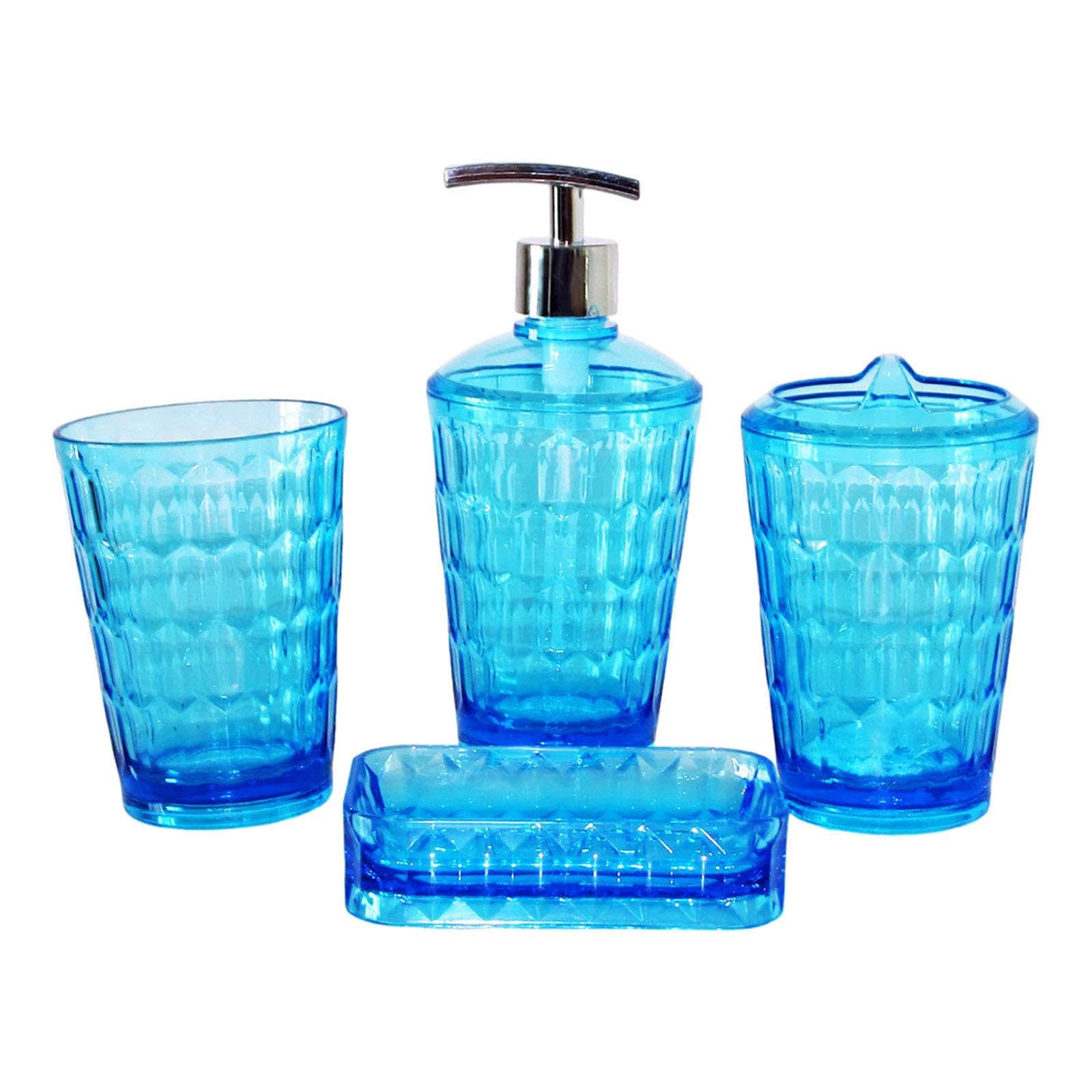 Soporte para cepillos de dientes azul para transformar el tocador de tu baño
