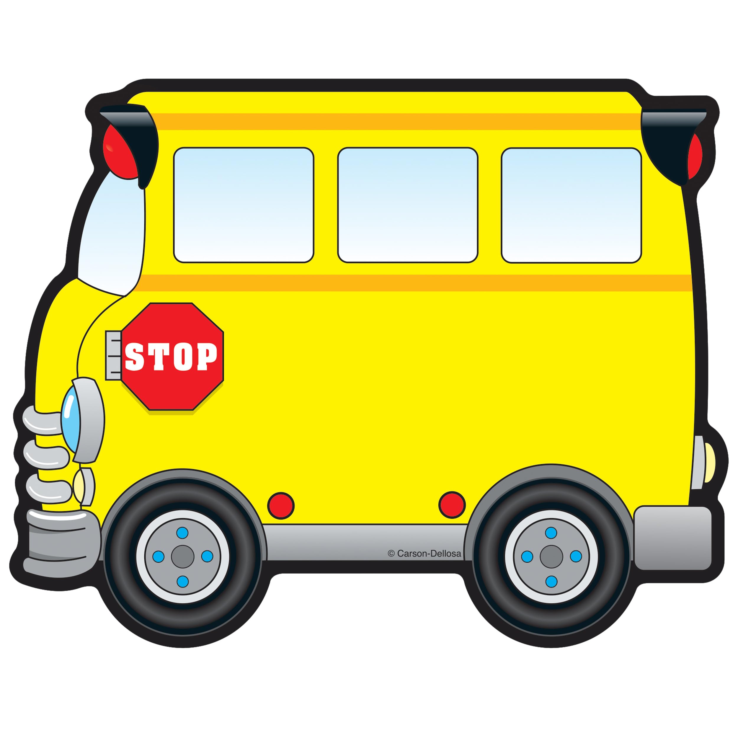 Carson Dellosa – School Bus Colorful Cut-Outs, Classroom Décor, 36 Pieces