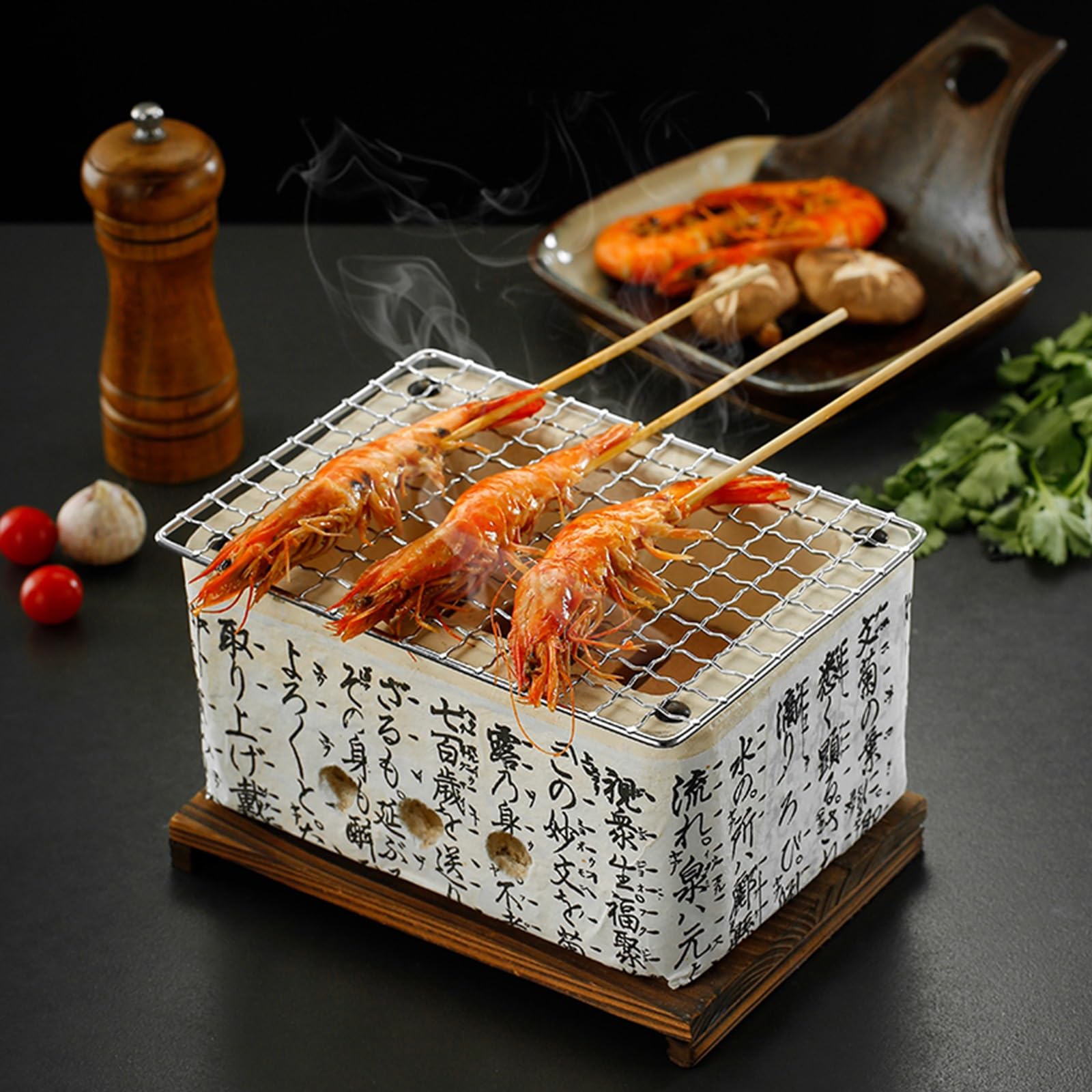 Barbacoa japonesa multifuncional para camping, cocina al aire libre, uso doméstico y nics, perfecta barbacoa portátil para todos los usos