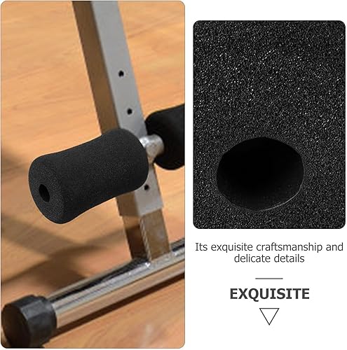 Miniatura 4 de Sosoport Almohadillas de espuma para pies, 2 piezas, tubo de máquina, almohadilla de espuma para piernas para extensión de piernas, banco de peso,