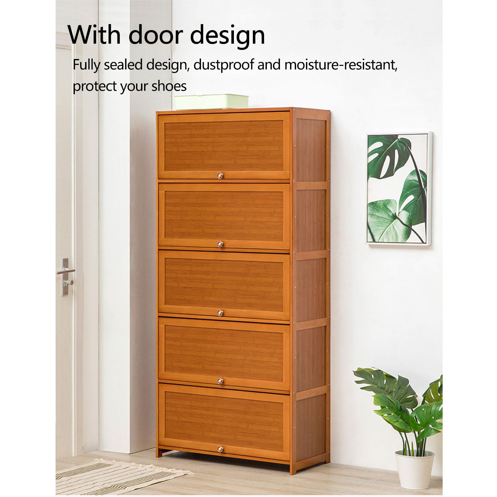 SoBuy Meuble à Chaussures, Meuble De Rangement à Chaussures Avec 2