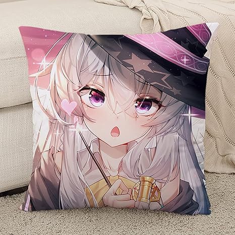 Amazon Hczs 魔女の旅々 抱き枕 ぬいぐるみ クッション キャラクター イレイナ フラン エステル サヤ シーラ ホウキ 萌えグッズ かわいい ふわふわ 癒し系 人気アニメ プレゼント 07 40x40cm ぬいぐるみ おもちゃ