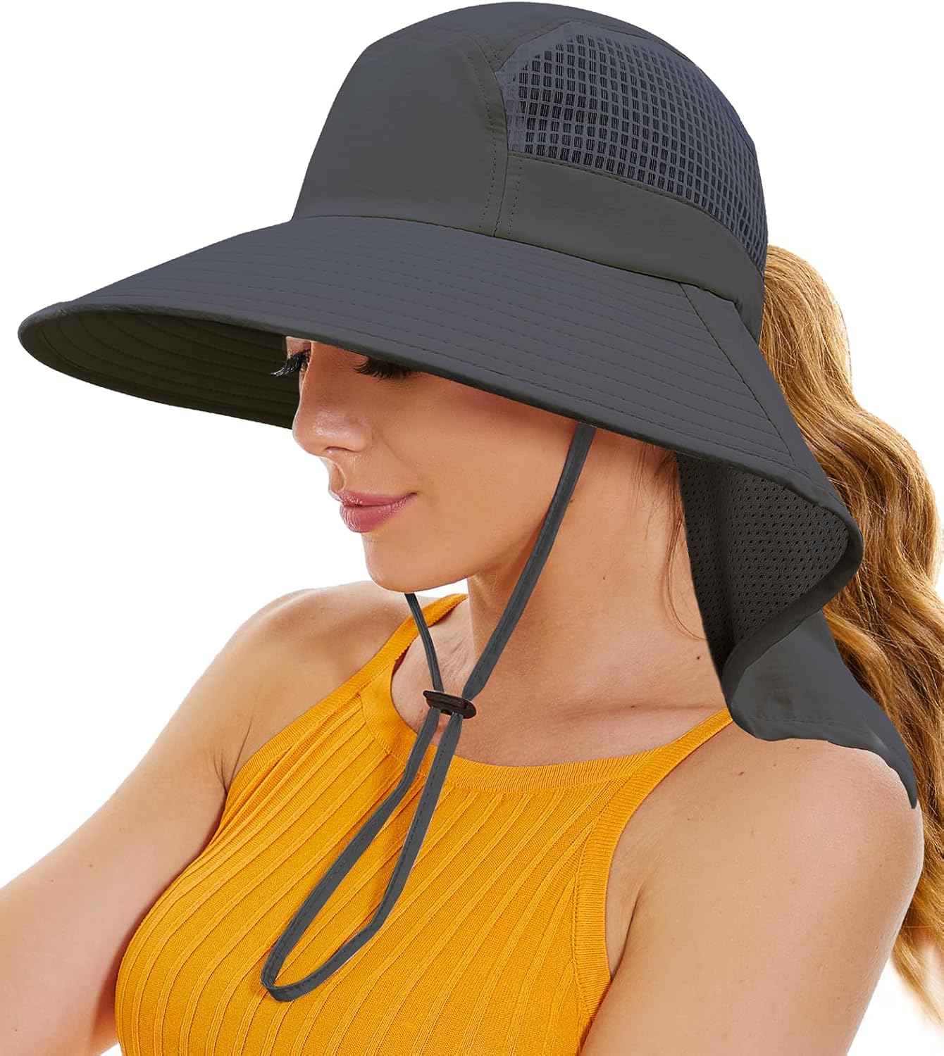 Women’s UV Protection Sun Hats with Wide Brim & Neck Flap