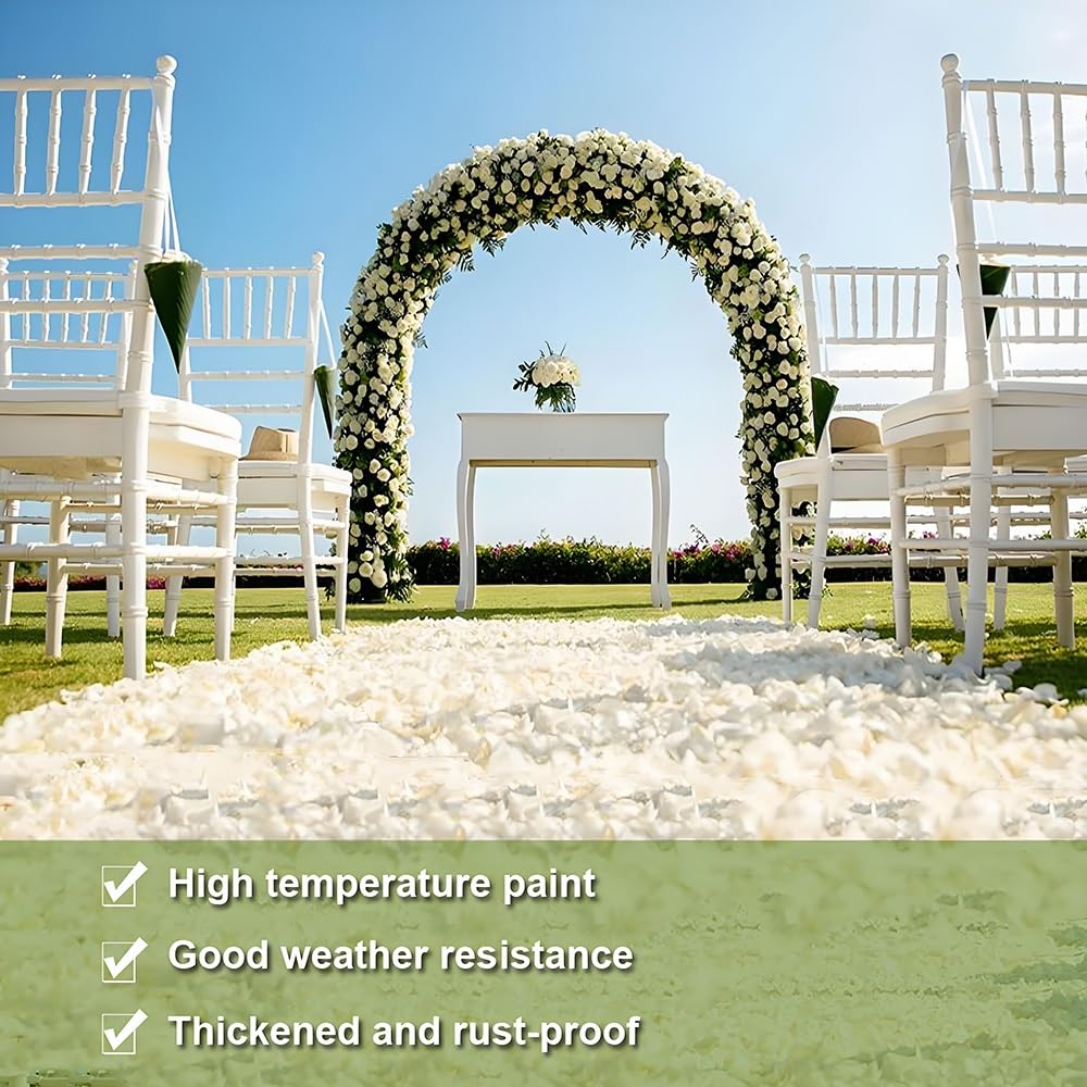 Arco de jardín, Robusto Arco de jardín de Metal - Enrejado de Acero para Exteriores para Plantas trepadoras y Rosales, Ele Wedding Pera Trellis, Bronce, 71 x 87 Pulgadas fies