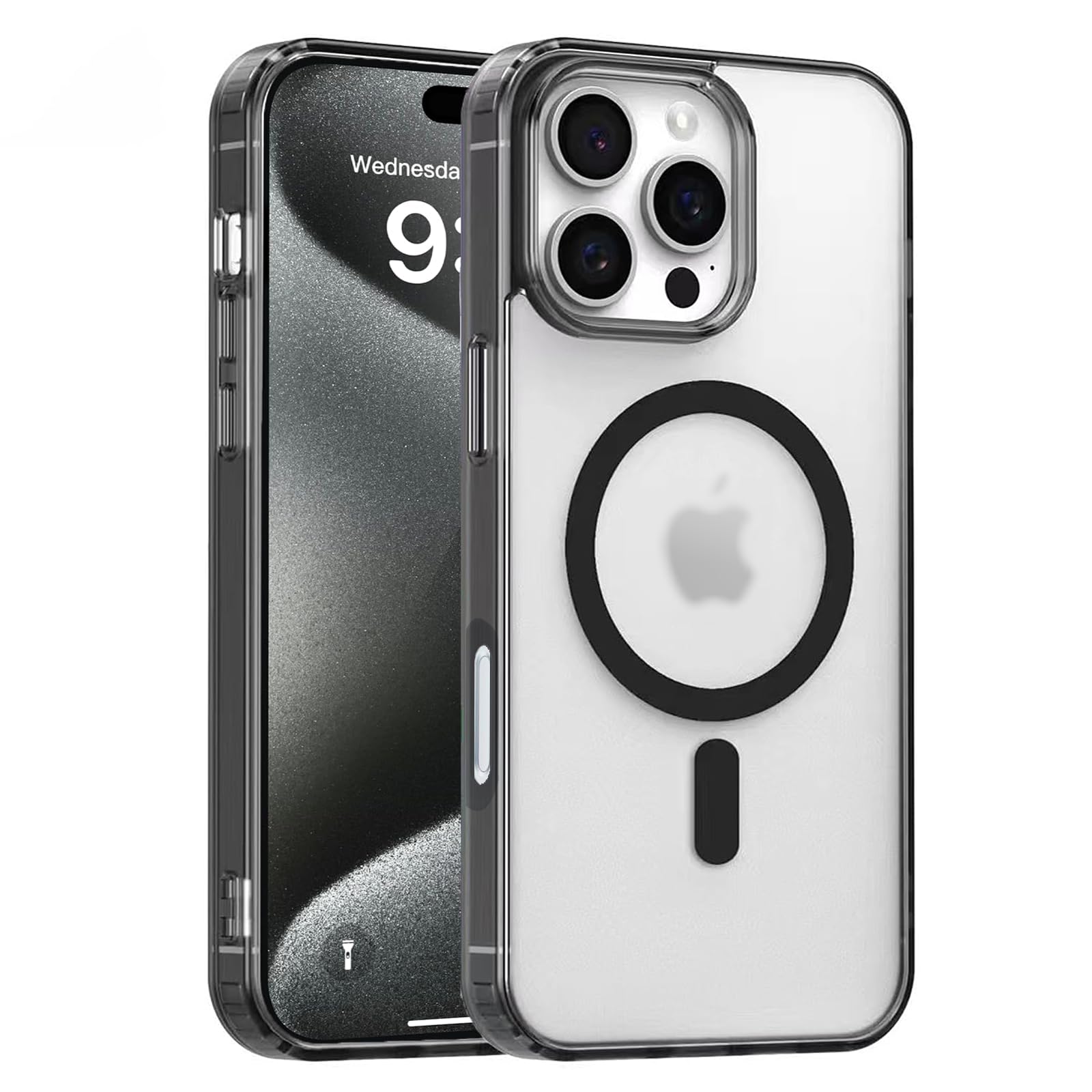 Coque 16 Pro Max noire mate S. Tedazo anti-rayure et protection dos - 7