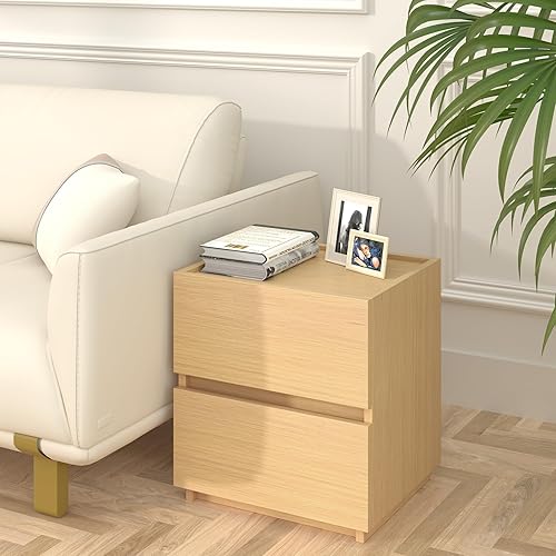 Miniatura 33 de furtble Cómoda apilable de 2 cajones, cómoda pequeña para armario, mesita de noche moderna para dormitorio, mesa auxiliar con cajón de Classic