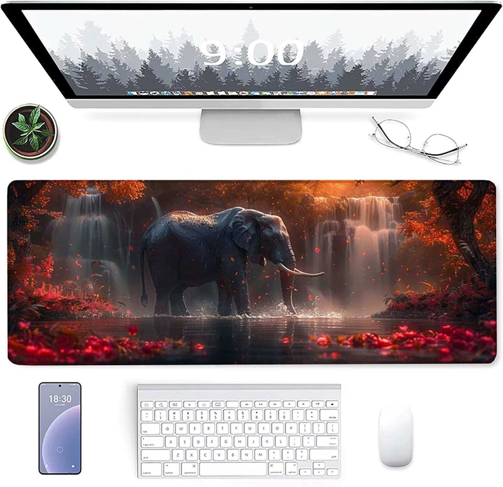 Podkładka pod mysz XXL 1600x800x3mm, zielona podkładka pod mysz do gier z antypoślizgową gumową powierzchnią, poprawia precyzję i szybkość, komputer dla gracza i akcesoria biurowe, prezent dla