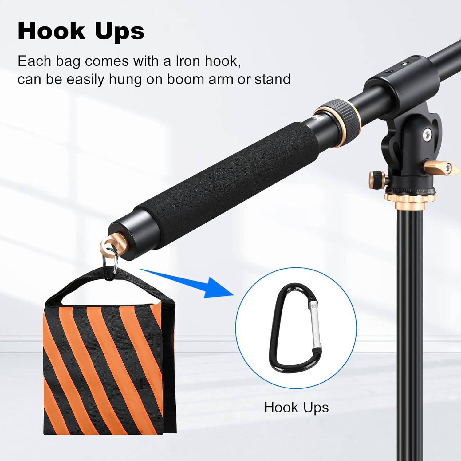 Soonpho BD-04 Barn Door & 4 Packs Heavy Duty Sandbag