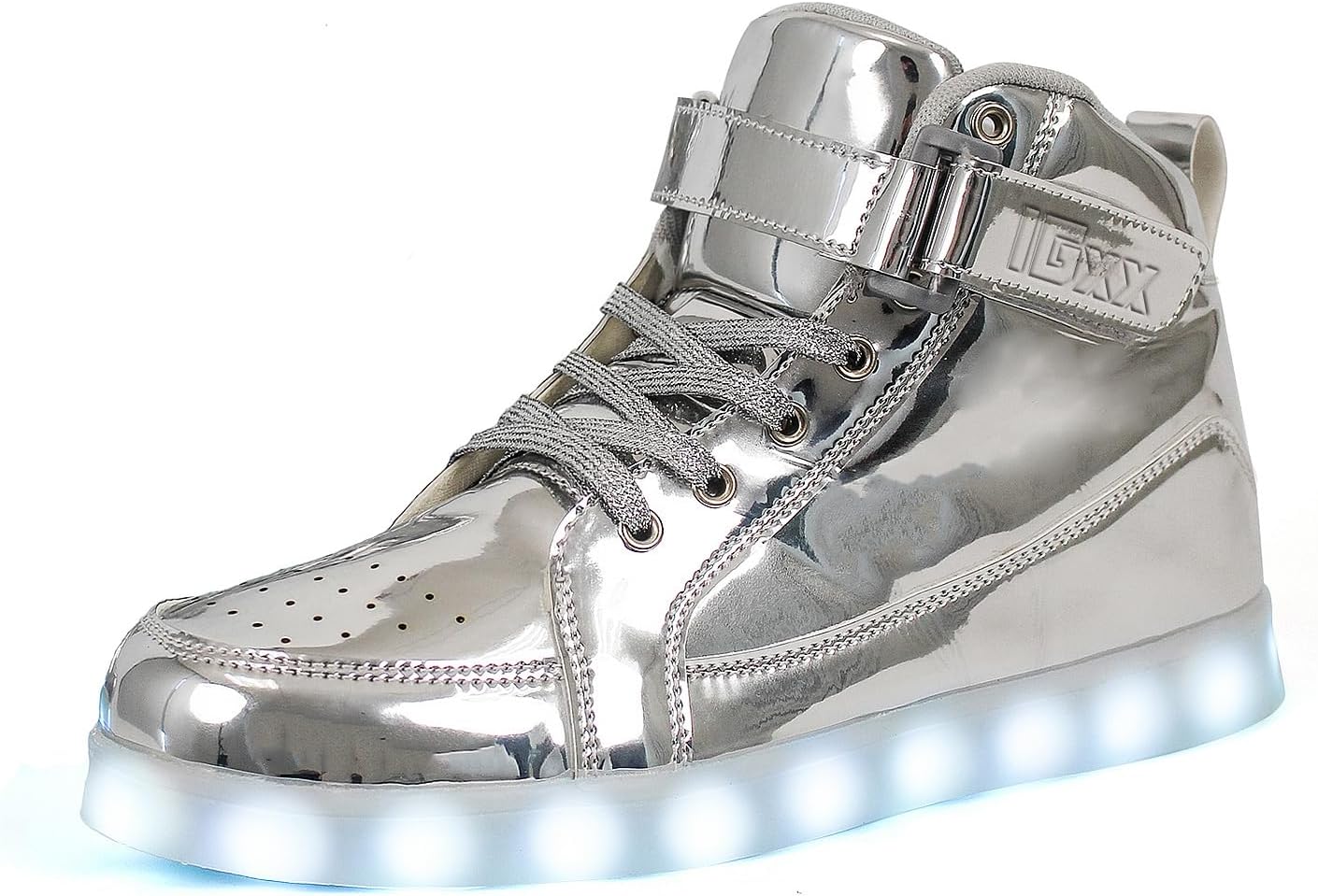 LED Light Up Shoes for Men USB Recharging High Top LED Sneakers Women Kids