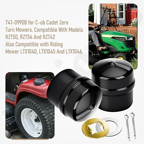 Miniatura 7 de 941-0990B 741-0990B 941-0990A 741-0990 Kit de reconstrucción de cojinetes de rueda delantera compatible con Cub Cadet Craftsman MTD Troy-Bilt Ryobi